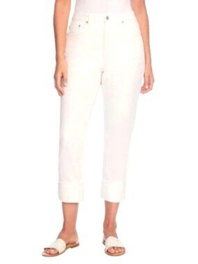Frye Women's Sz 8/29 White Denim Straight-Leg Jean Cotton Blend